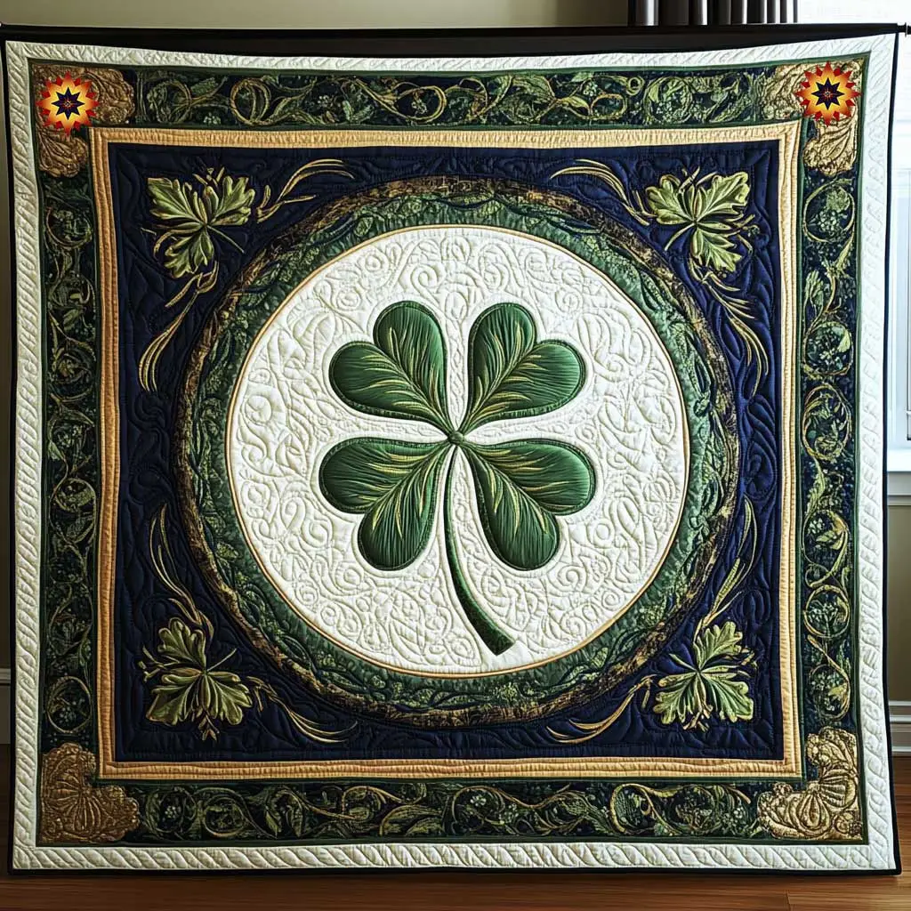 Shamrock Dream Quilt Blanket Cute Soft Blanket Saint Patrick's Day Gifts