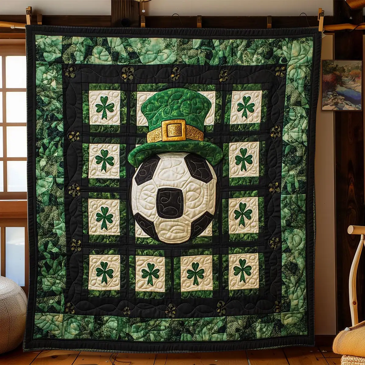 Shamrock Patrick's Day Game Quilt Blanket Best Throws For Sofas Blanket Cool St Patricks Day Gifts
