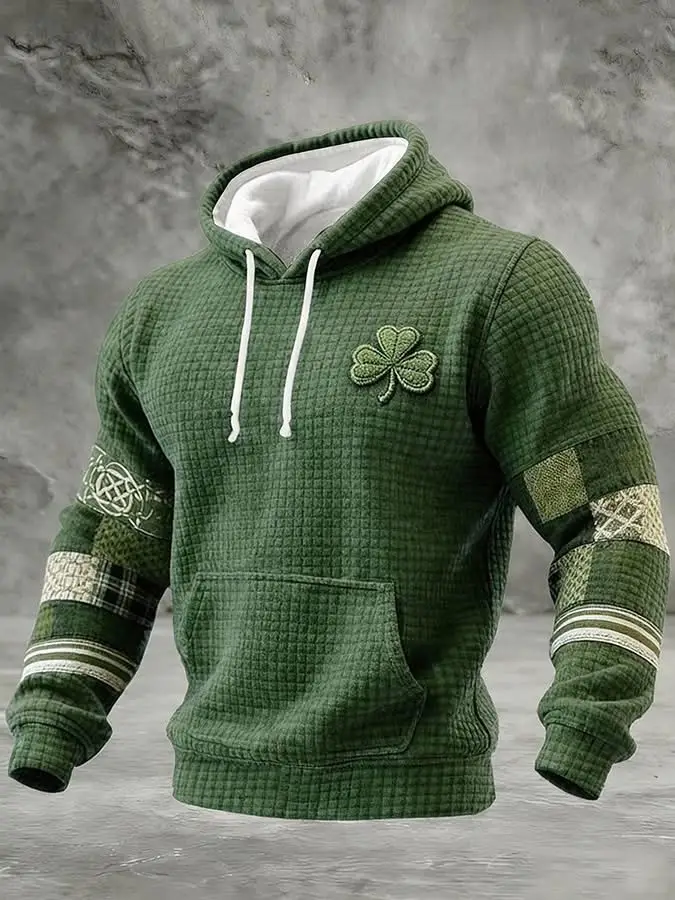 Shamrock St Patrick's Day Hoodie Holiday Clothing Cool Gifts For Guys Ireland