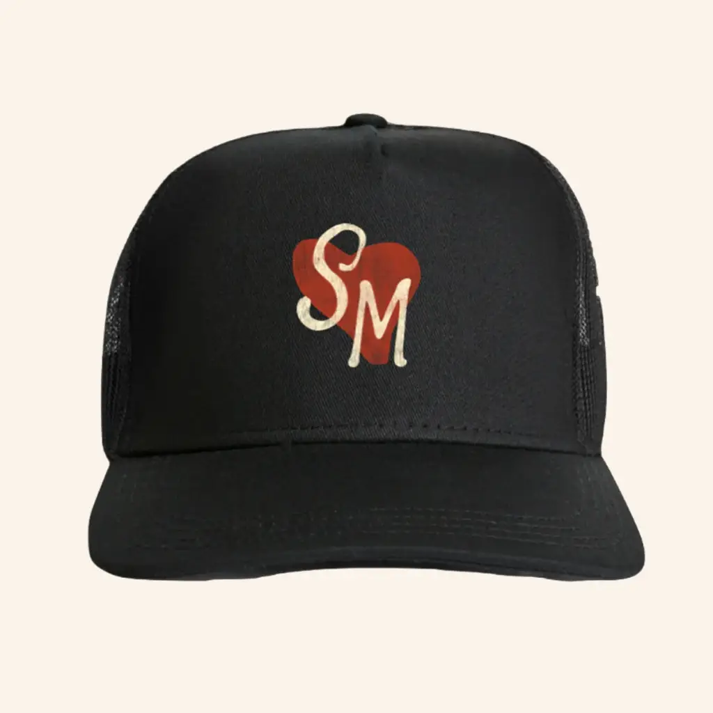 Shawn Mendes Merch SM Logo Trucker Hat Birthday Gifts For Music Lovers Shawn Mendes Merch SM Logo Trucker Hat Birthday Gifts For Music Lovers - Image 1