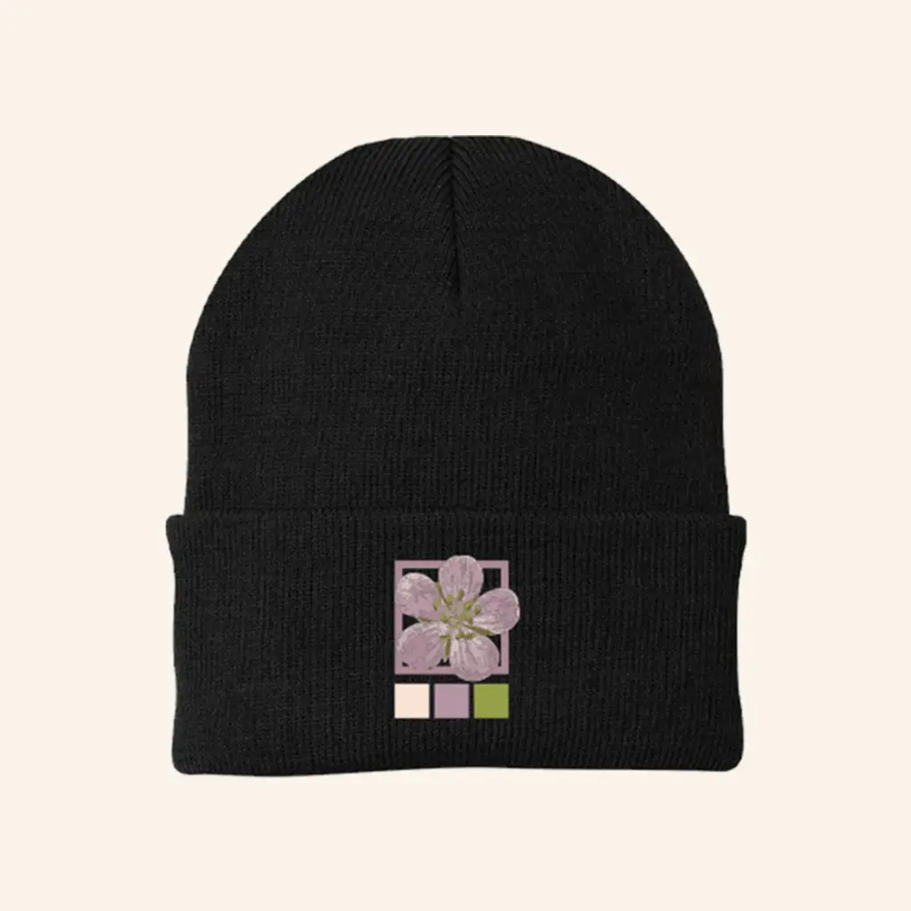 Shawn Mendes Tour Merch Winter Floral Beanie Good Christmas Gifts For Mom -WearandDecor Shawn Mendes Tour Merch Winter Floral Beanie Good Christmas Gifts For Mom -WearandDecor - Image 1