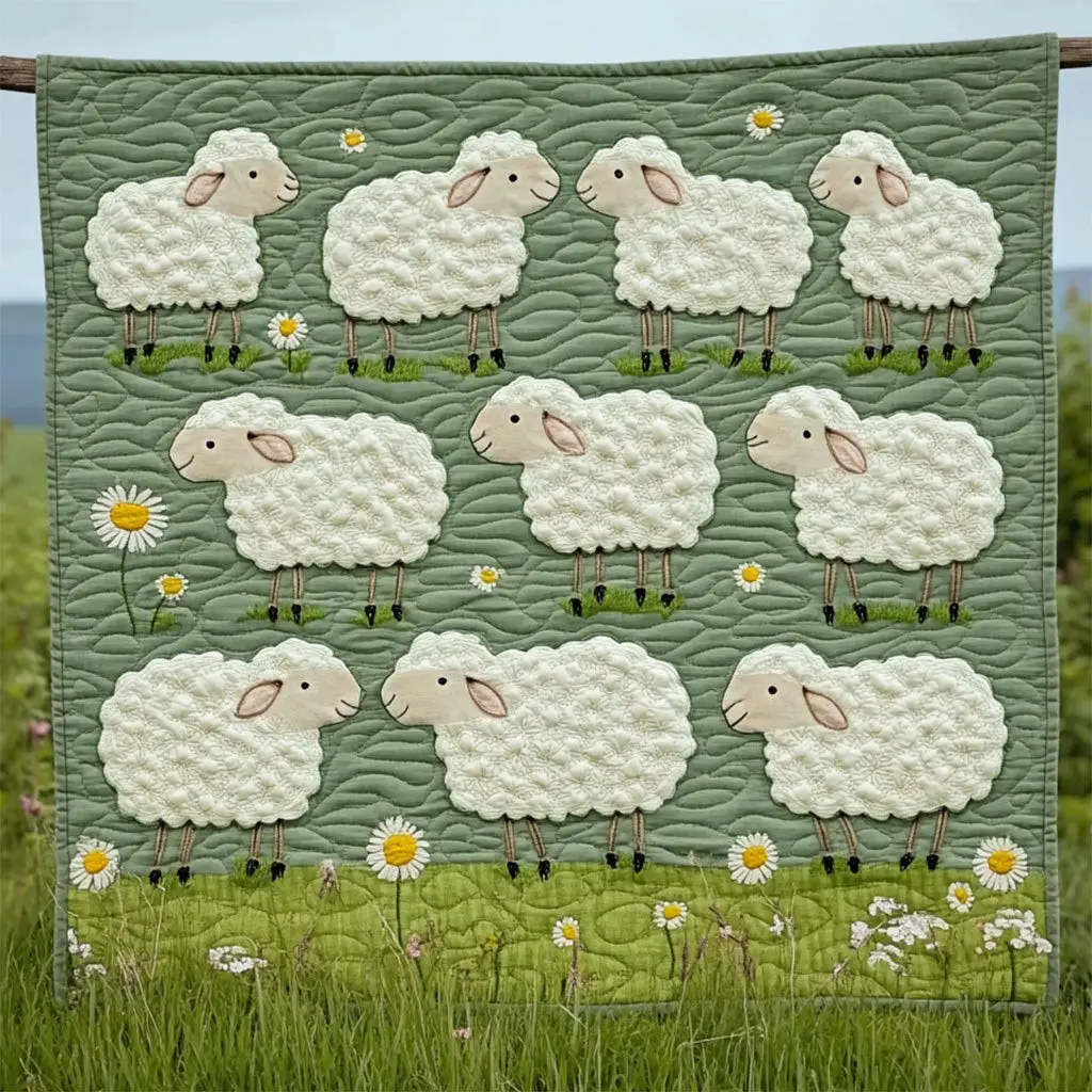 Sheep Quilt Mothers Day Blanket Sheep Inspired Gifts For Mother's Day
