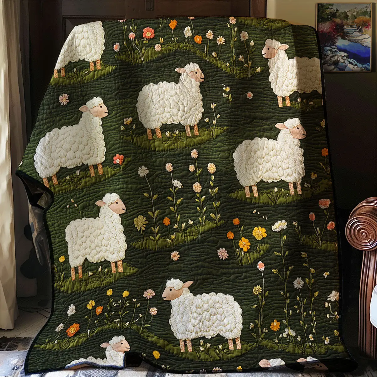 Sheep Quilt Mothers Day Blanket Sheep Inspired Gifts For My Wife