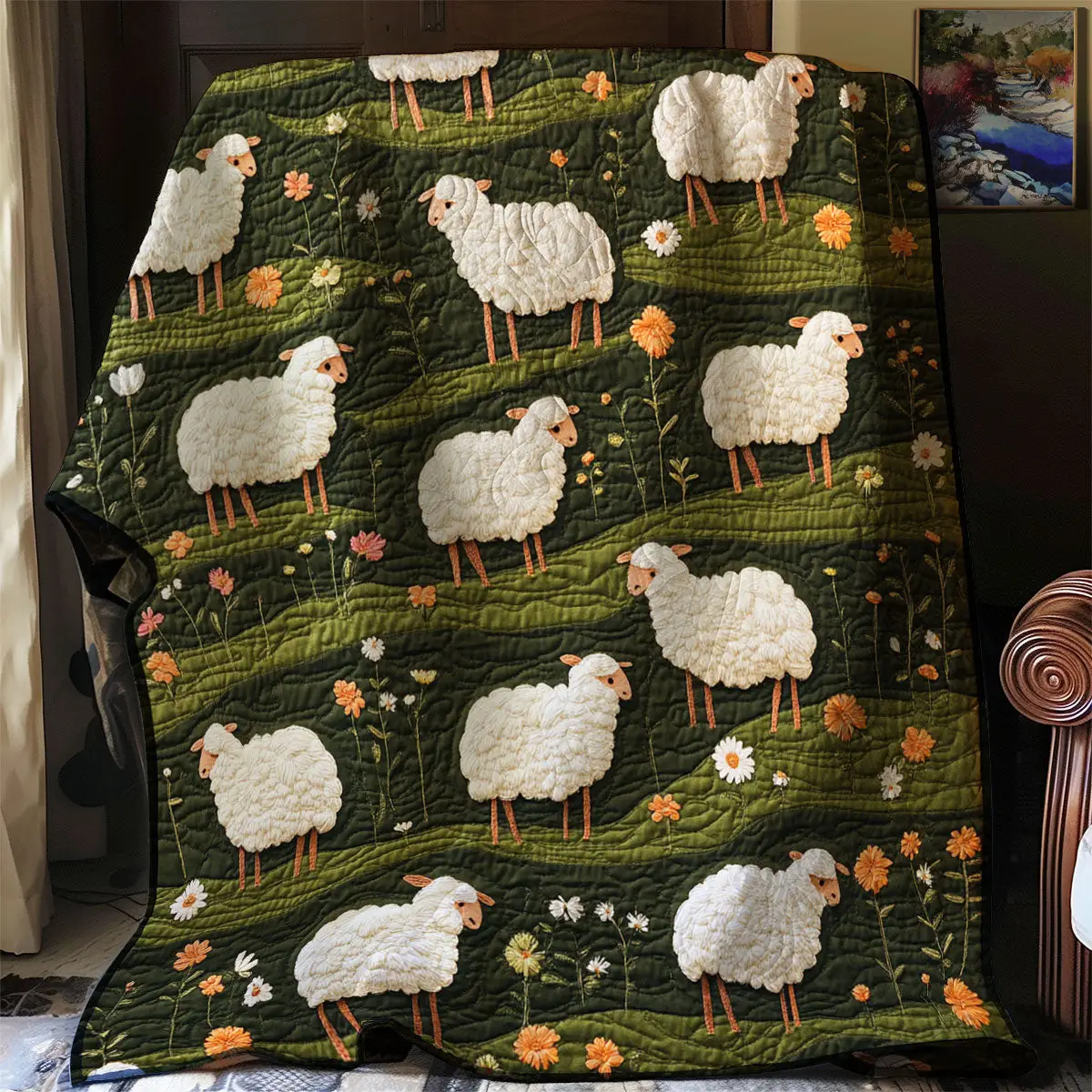 Sheep Quilt Throws And Blankets Online Mother' Day Gifts
