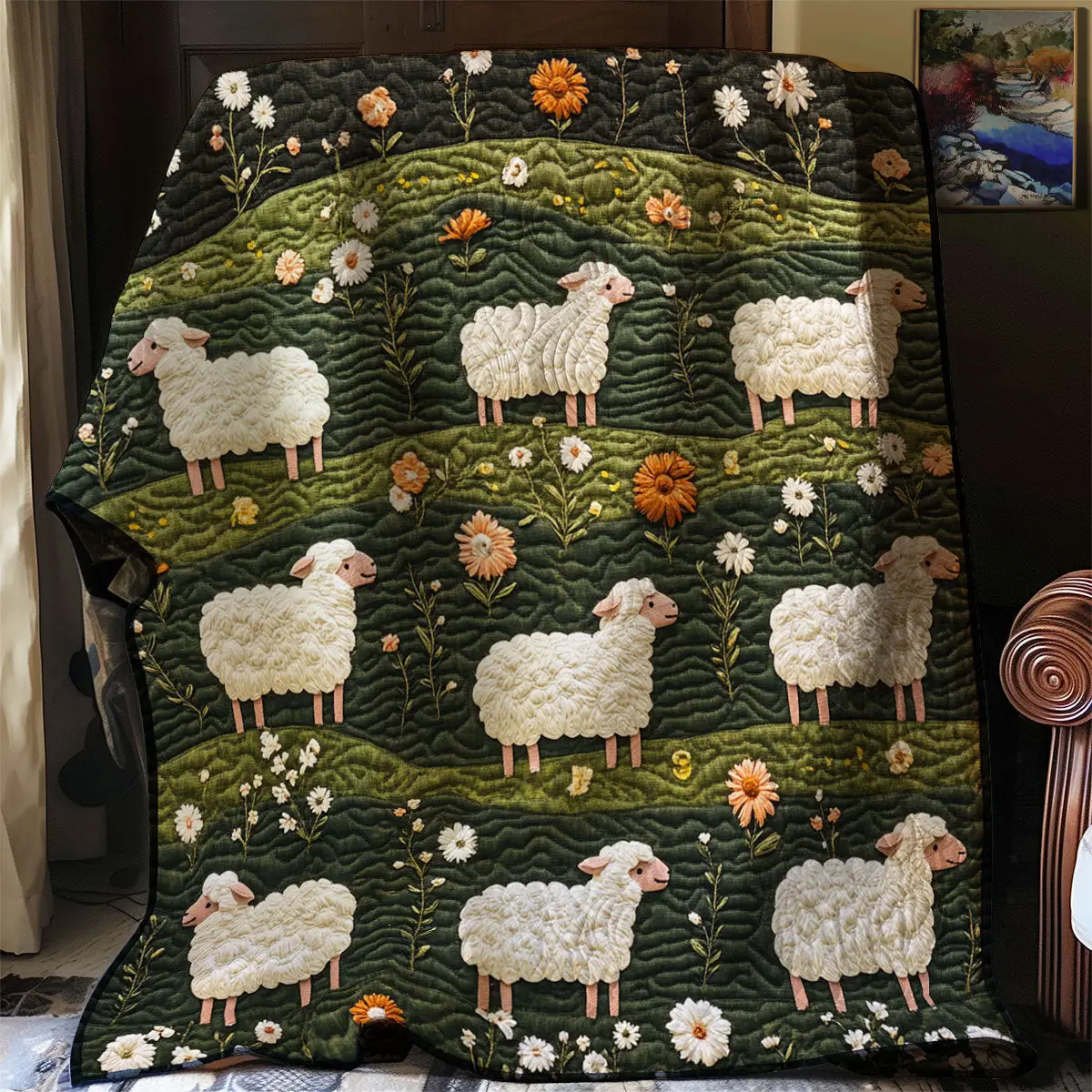 Sheep Quilt Throws And Blankets Sheep Themed Mother's Day Gift Ideas For Wife