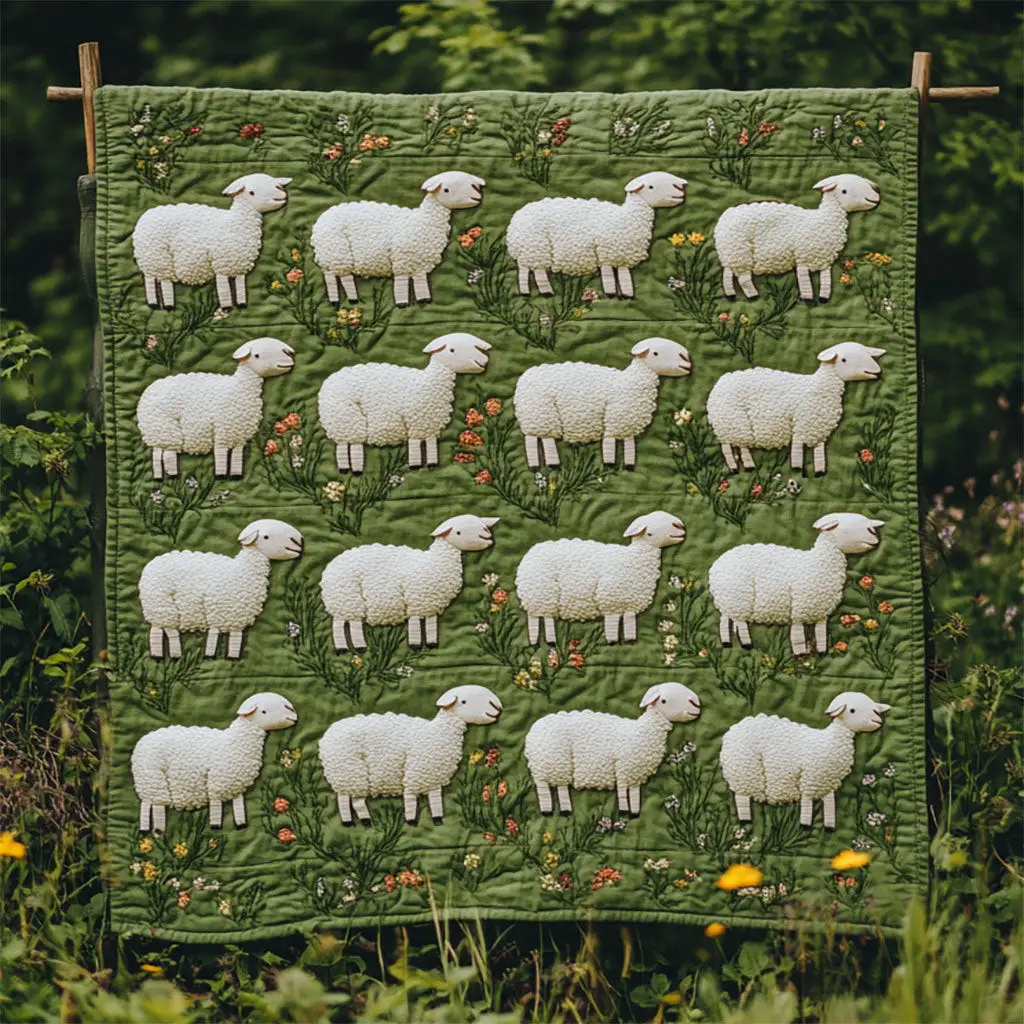 Sheep Quilt Throws And Blankets Special Birthday Gifts For Grandma