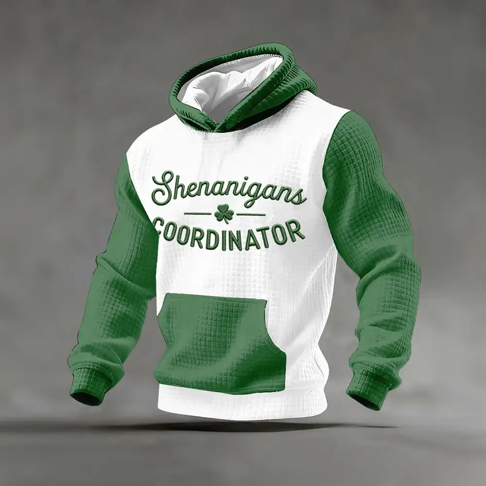 Shenanigans Coordinator St Patrick's Day Hoodie Happy Saint Patrick's Day Apparel Gift For Men