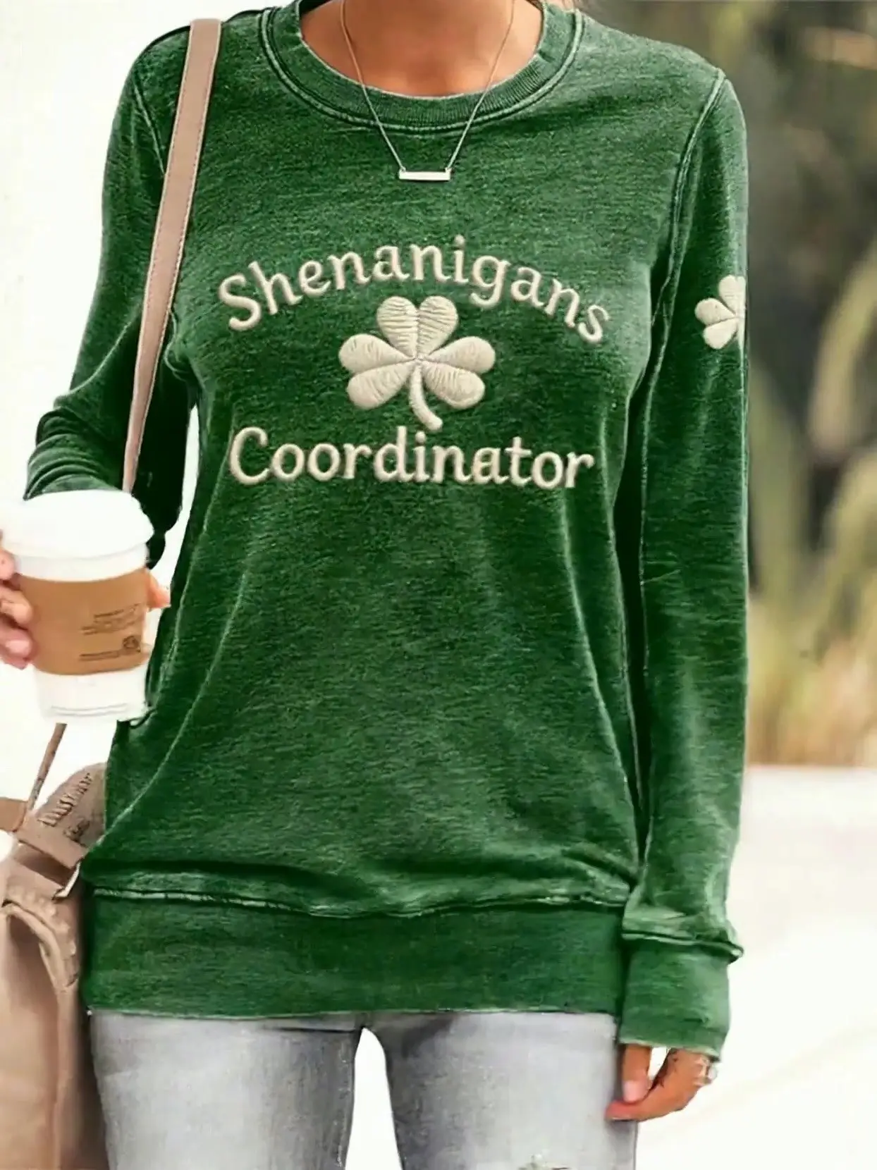 Shenanigans Coordinator St Patrick's Day Sweatshirt Shamrocks Paddys Day Outfits Gifts For Her