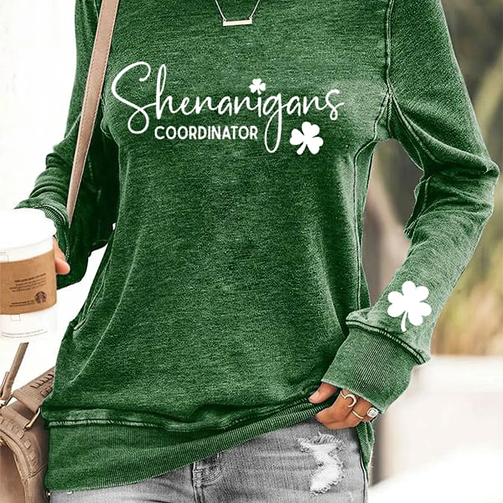 Shenanigans Coordinator Sweatshirt St.Patrick's Day Clothing Irish Gifts For Her