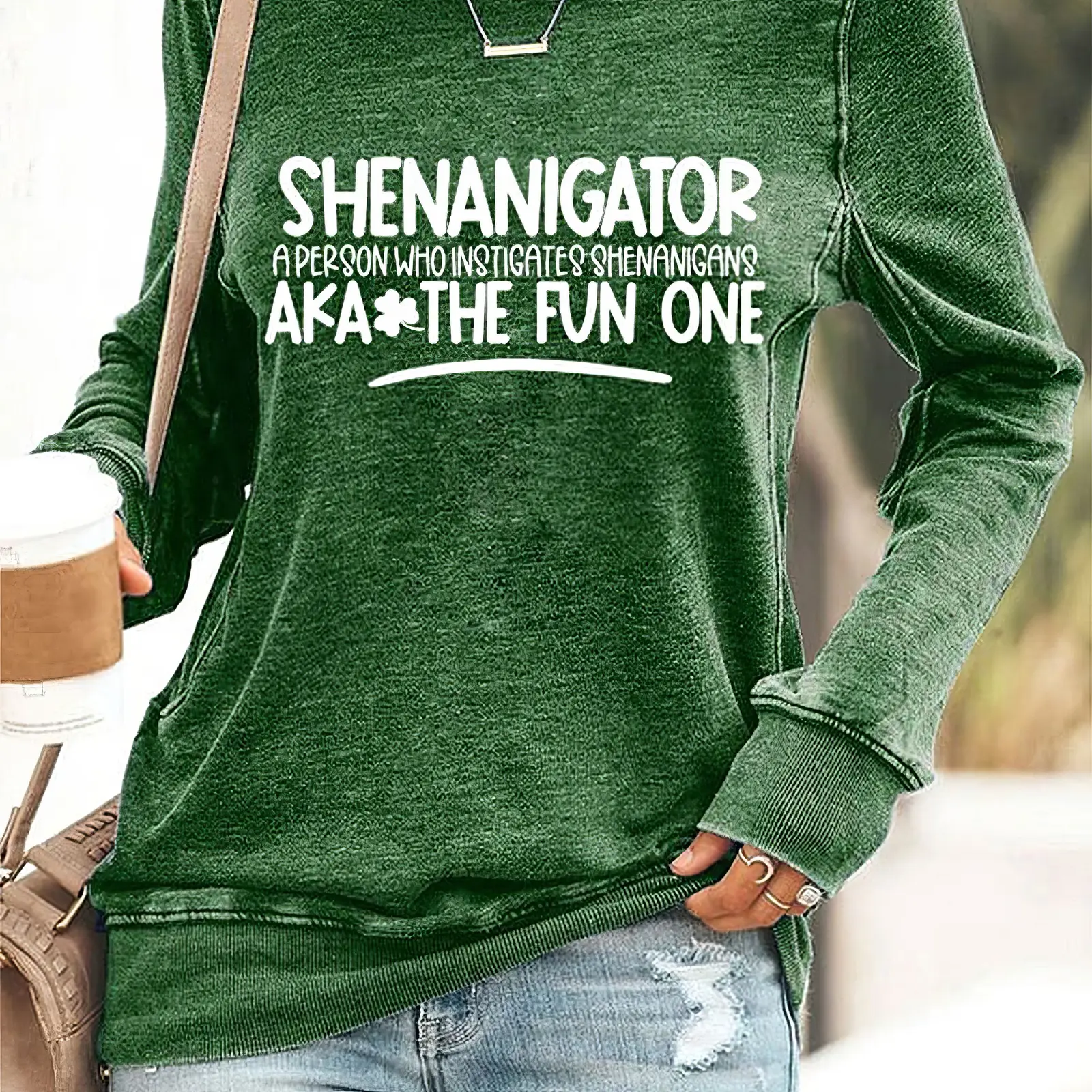 Shenanigator A Person Who Instigates Shenanigans Aka The Fun One Sweatshirt St.Patricks Day Gift
