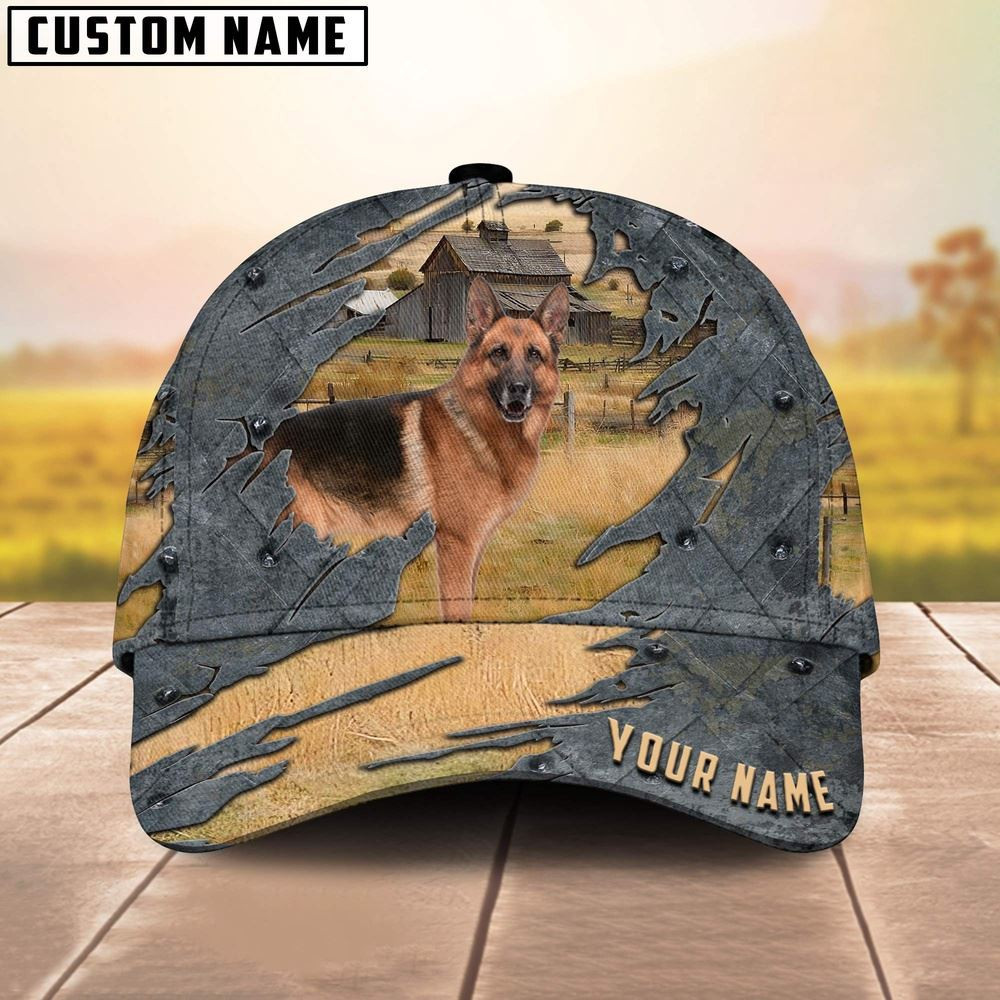 Shepherd Dog Customized Name Cap Farmer Baseball Cap Gift For Farmer Shepherd Dog Customized Name Cap Farmer Baseball Cap Gift For Farmer - Image 1