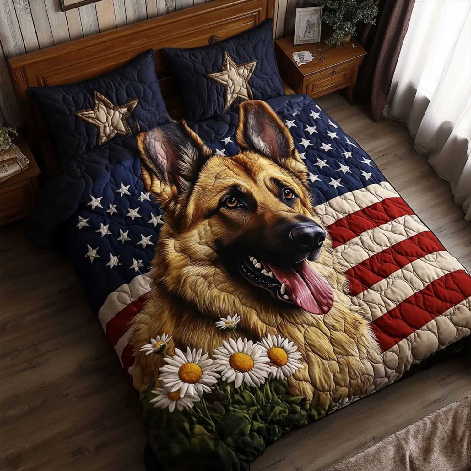 Shepherd Stars Quilted Bedding Set Cozy Bedding Merch Gift That Brings Sweet Dreams
