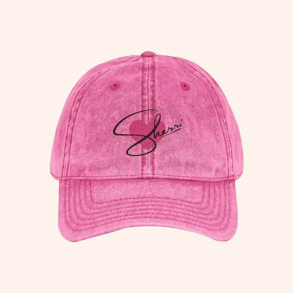 Sherri Merch The Vintage Sherri Cap Pink Christmas Presents For Girlfriend -WearandDecor Sherri Merch The Vintage Sherri Cap Pink Christmas Presents For Girlfriend -WearandDecor - Image 1