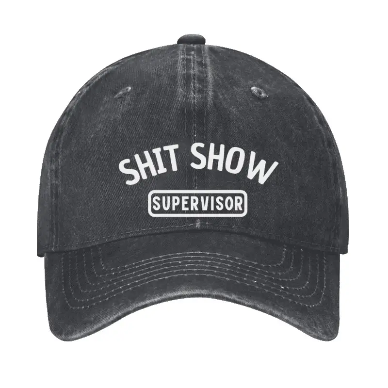 Shit Show Supervisor Funny Cap Funny Saying Shirt for Men – Humorous T-Shirt