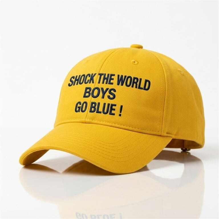 Shock The World Boys Baseball Cap Go Blue Merchandise Gifts For Boyfriend