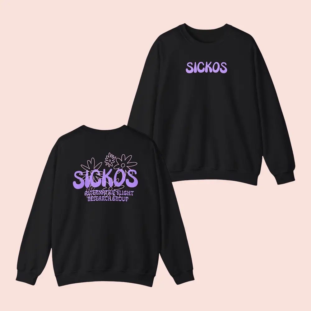 Sickos Merch Sickos Alternative Flight Research Group Sweatshirt Gifts Ideas For Besties