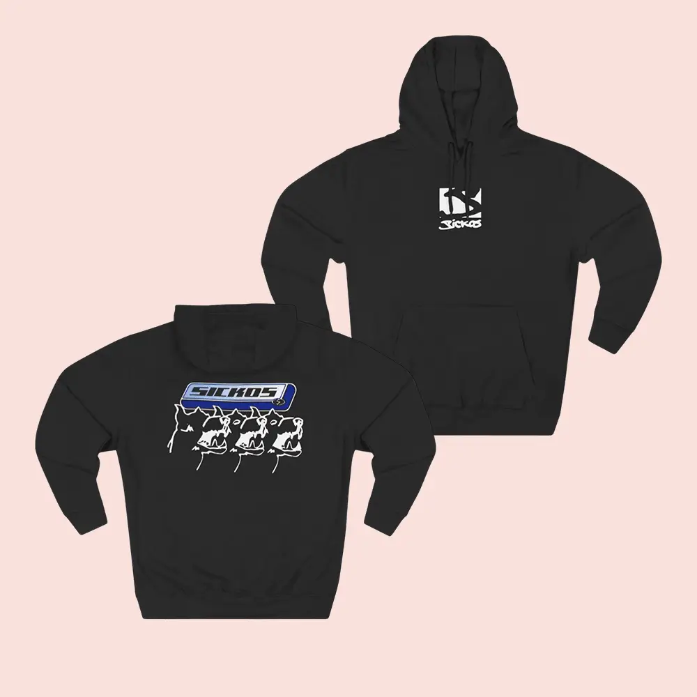 Sickos Merch Sickos Logo Hoodie Black Sickos Clothing Best Gifts For Boyfriend