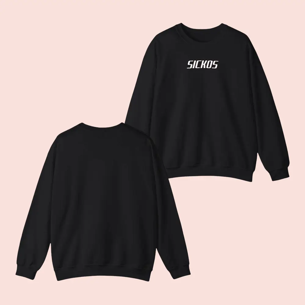Sickos Merch Sickos Logo Sweatshirt Minimalist Streetwear Apparel Birthday Gifts For Him