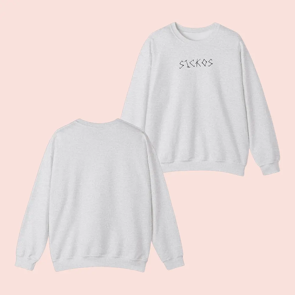 Sickos Merch Sickos Minimal Logo Sweatshirt Simple Streetwear Clothing Perfect Gifts Ideas