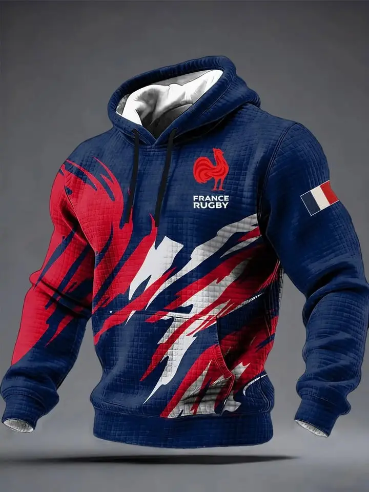 Six Nations 2026 La Franc Hoodie Men's France Rugby Merch Game Day Gifts For Fans