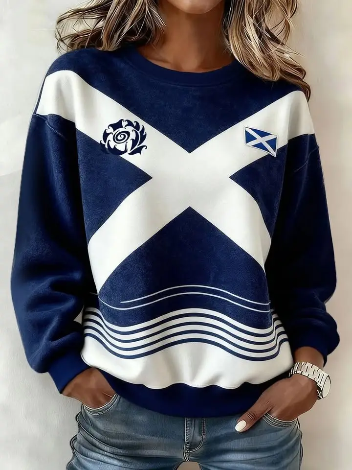 Six Nations 2026 Scotland Rugby Sweatshirt Women's Match Day Apparel Best Gifts For Fans