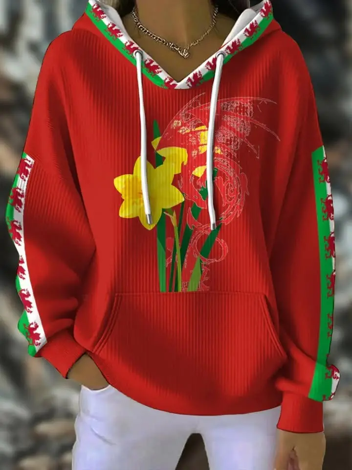 Six Nations 2026 Wales Hoodie Women's Wales Rugby Clothing Game Day Gifts