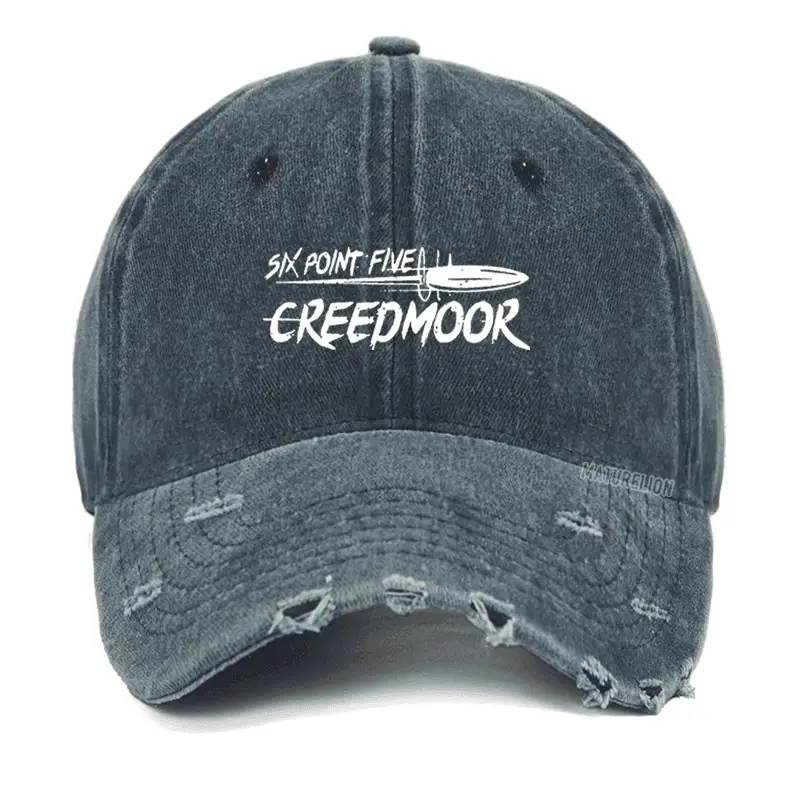 Six Point Five Creedmoor Washed Vintage Cap Funny Graphic Tee for Men – Witty Saying Shirt
