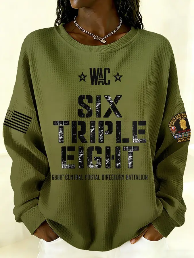 Six Triple Eight 6888th Black Women's Army Corps Sweatshirt Black History Month Merch