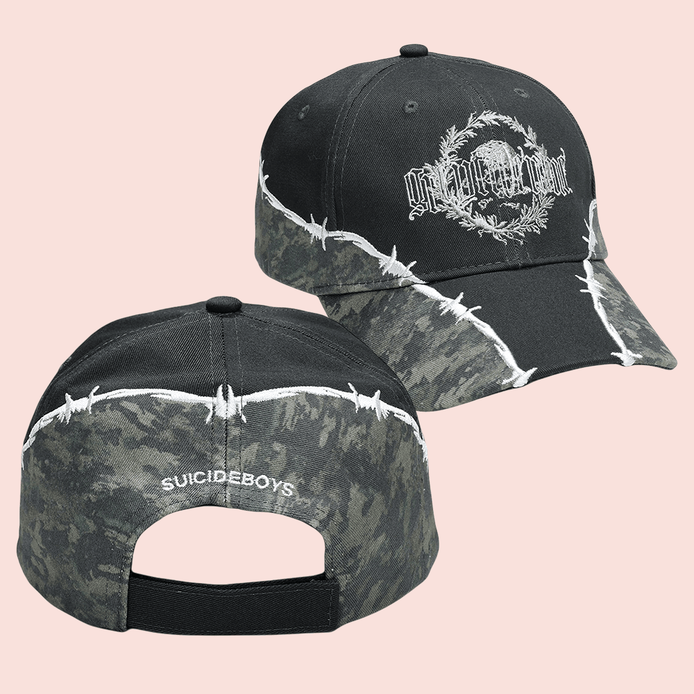 Skull Suicideboys Merch Hat Grey Five Nine Ball Cap Unique Gift Ideas For Rap Fans