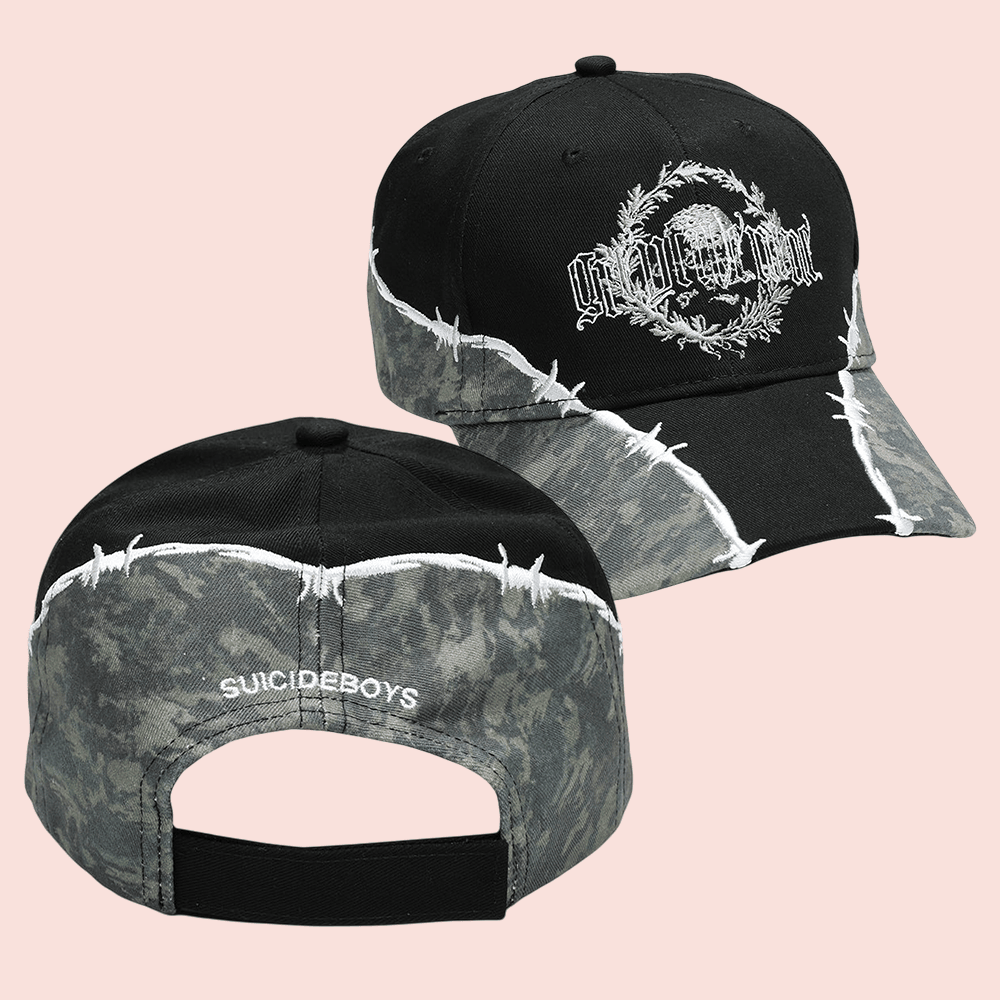 Skull Suicideboys Merch Hat Grey Five Nine Ball Cap Unique Hip Hop Gift Ideas Skull Suicideboys Merch Hat Grey Five Nine Ball Cap Unique Hip Hop Gift Ideas - Image 1