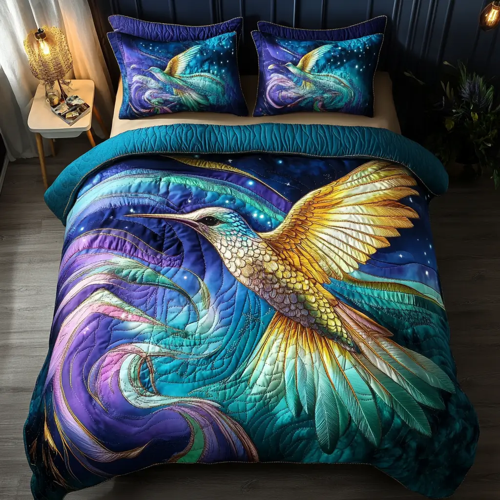 Sky Jewel Quilted Bedding Set Soft Bedding Set That Makes a Great Christmas Gift