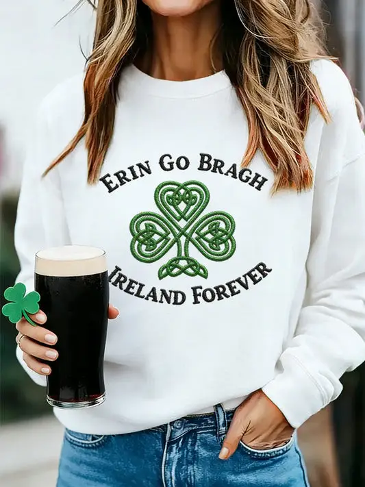 Sláinte Irish Cheers Sweatshirt St Patricks Day Green Irish Pride Pub Drinking Party Outfit Sláinte Irish Cheers Sweatshirt St Patricks Day Green Irish Pride Pub Drinking Party Outfit - Image 1