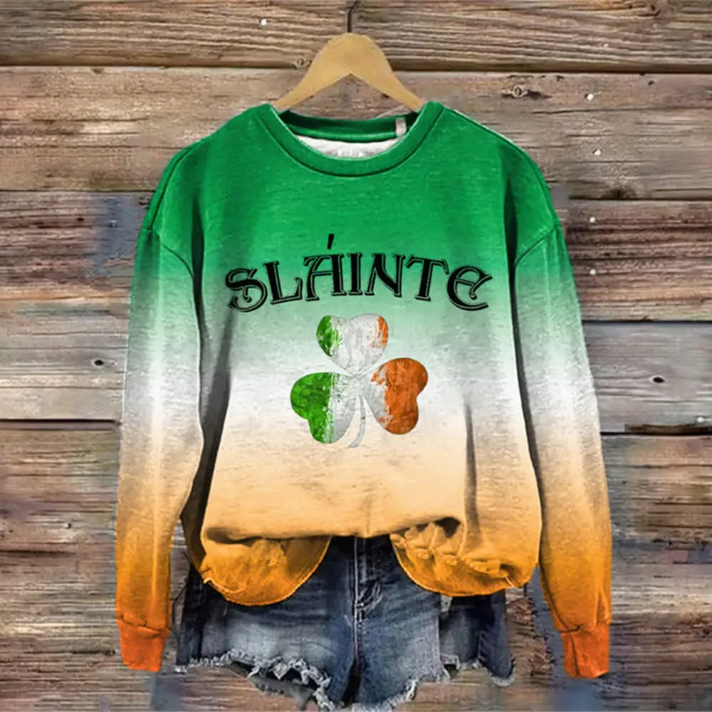 Slainte Saint Patricks Day Sweatshirt Holiday Apparel Best Gift For St Paddys Day Slainte Saint Patricks Day Sweatshirt Holiday Apparel Best Gift For St Paddys Day - Image 1