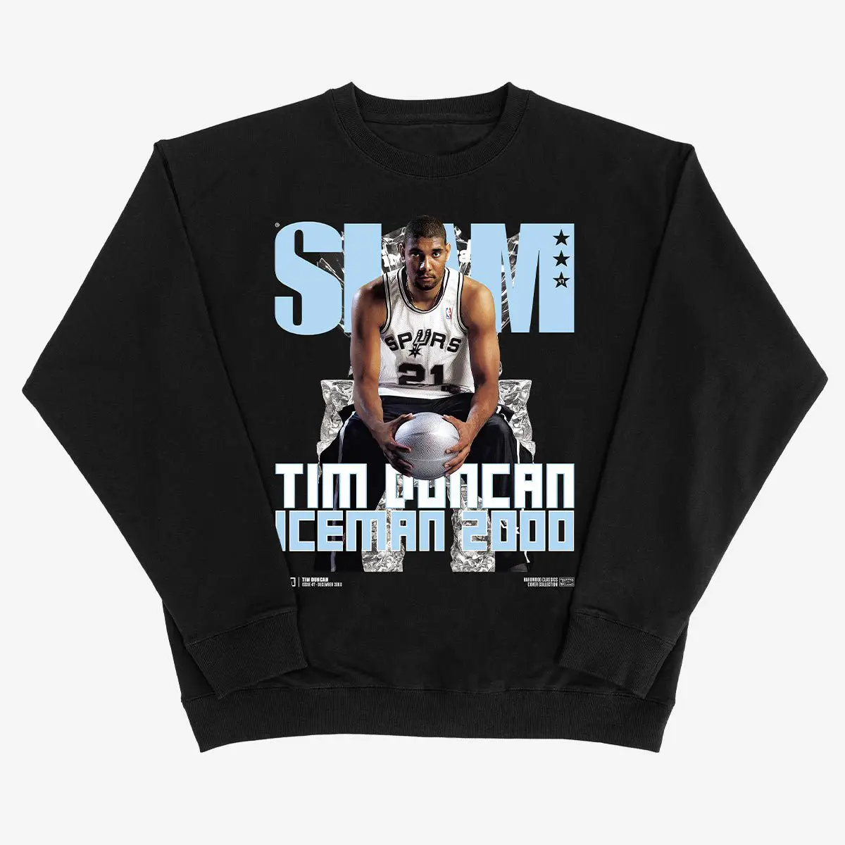 SLAM Hardwood Classics Cover Tim Duncan Sweatshirt San Antonio Spurs Merch Basketball Gear SLAM Hardwood Classics Cover Tim Duncan Sweatshirt San Antonio Spurs Merch Basketball Gear - Image 1