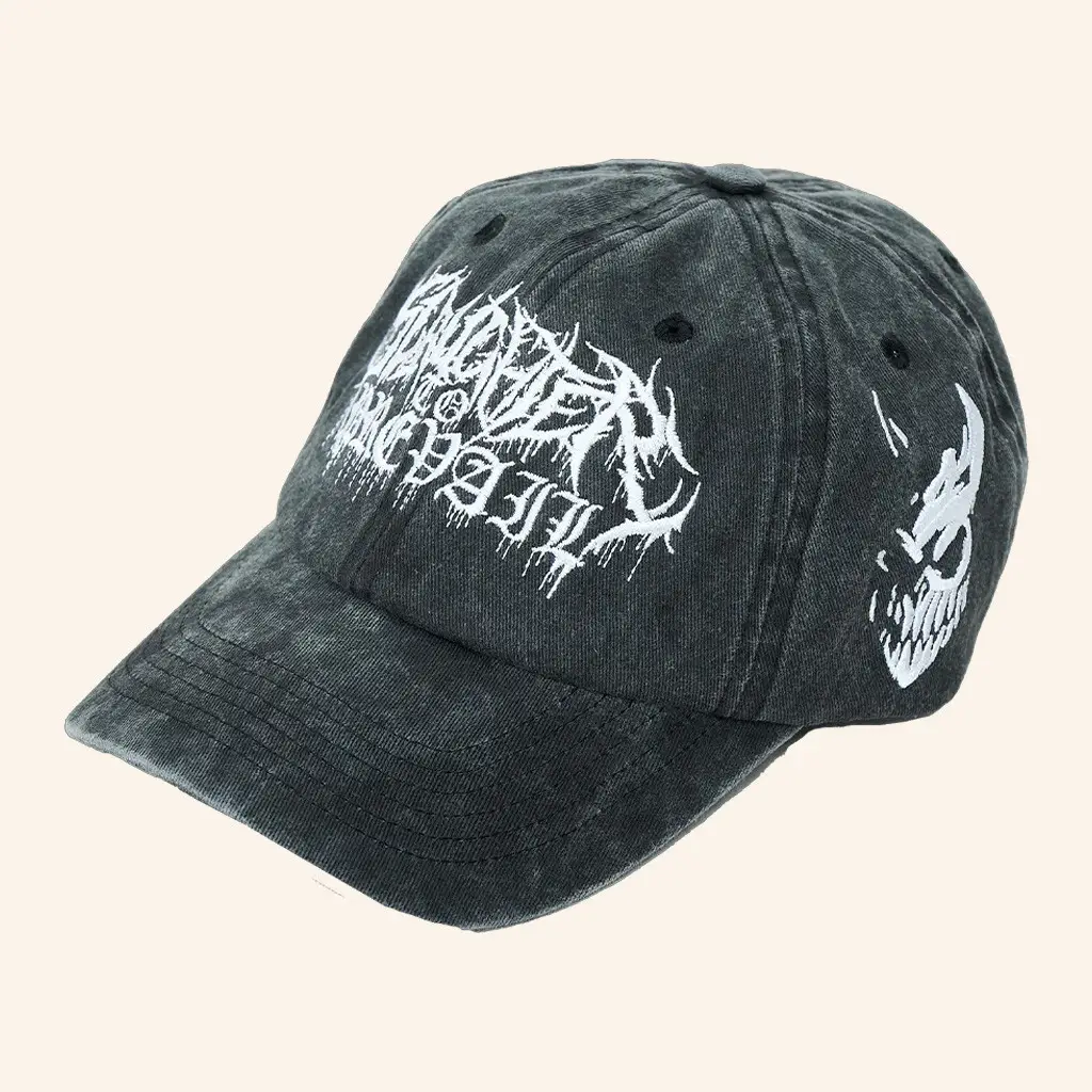 Slaughter To Prevail Merch Slaughter To Prevail Mask Logo Embroidered Hat Gifts For Dad Slaughter To Prevail Merch Slaughter To Prevail Mask Logo Embroidered Hat Gifts For Dad - Image 1