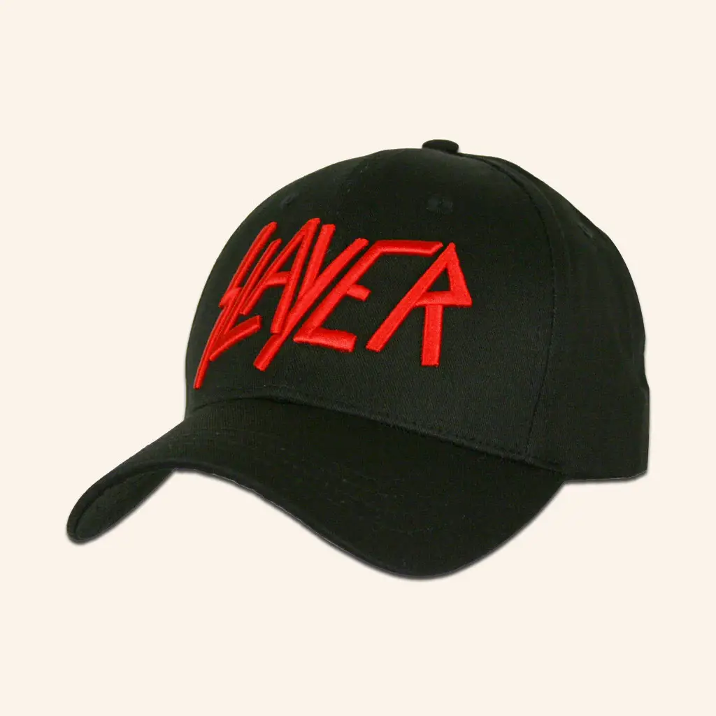 Slayer Merch Red Embroidered Logo Hat Christmas Gift Ideas For Dad - Wear&Decor
