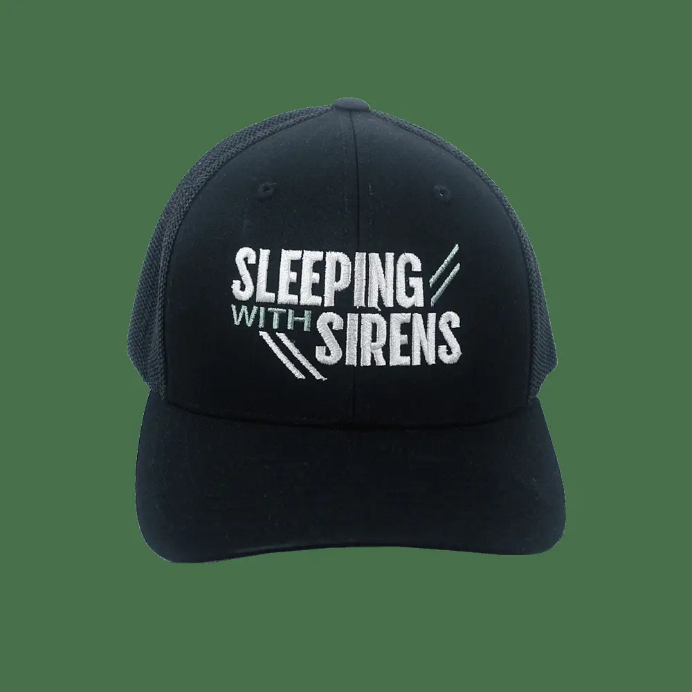Sleeping With Sirens Merch Linear Trucker Hat Good Fathers Day Gifts -WearandDecor Sleeping With Sirens Merch Linear Trucker Hat Good Fathers Day Gifts -WearandDecor - Image 1