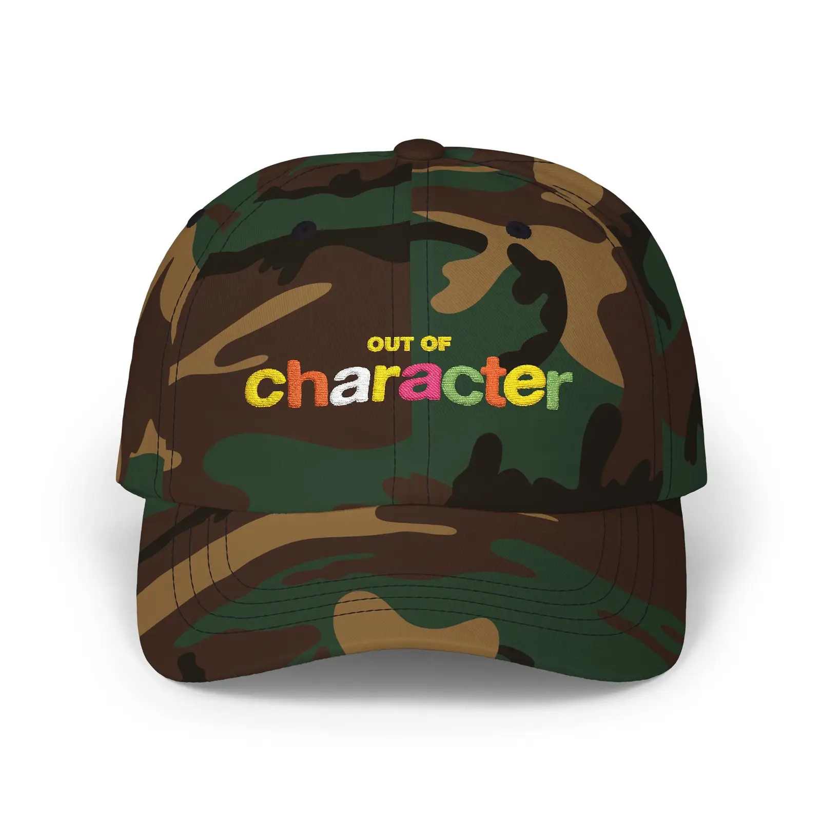 Slushy Noobz Merch Classic Embroidered Camo Cap Apparel Gifts For BFF -WearandDecor