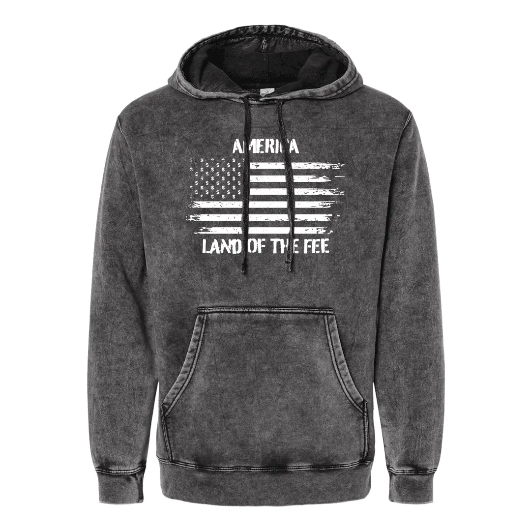 Smile Merch Vintage Hoodie Land Of The Fee American Flag Hoodie Funny Gift For Him Smile Merch Vintage Hoodie Land Of The Fee American Flag Hoodie Funny Gift For Him - Image 1