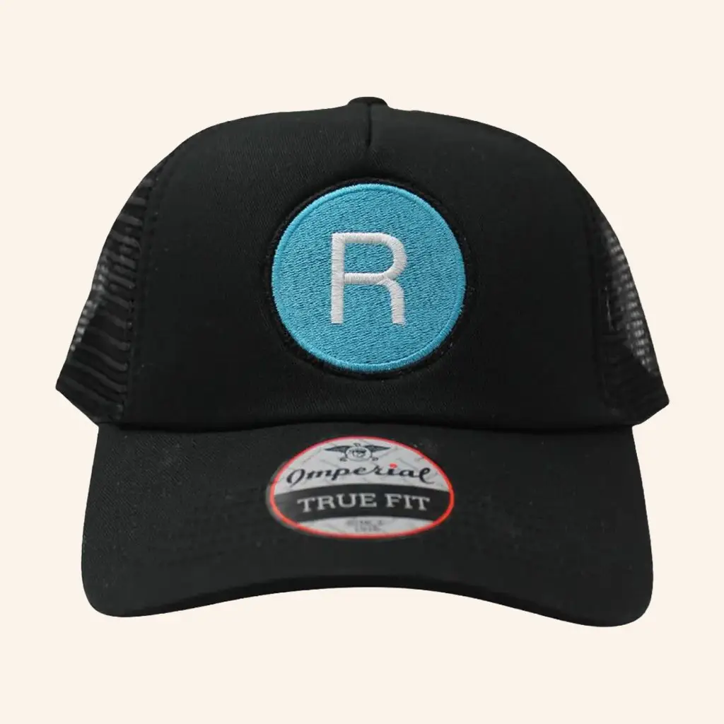 Smile More Merch Roman Embroidered Trucker Hat Best Birthday Gift For Dad -WearandDecor