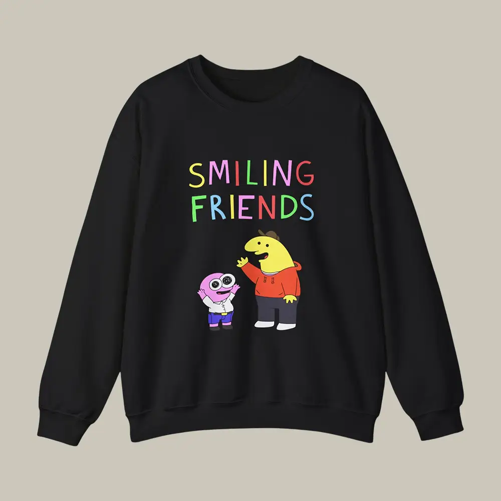 Smiling Friends Charlie Pim Graphic Sweatshirt Smiling Friends Clothing Cool Gift For Friends