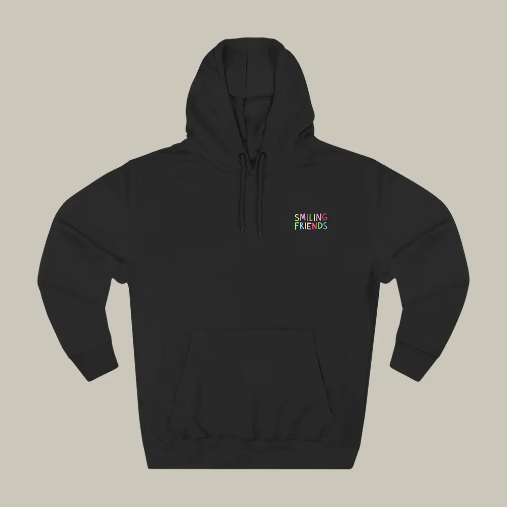 Smiling Friends Hugs All Around Hoodie Smiling Friends Hooded Sweatshirt Adult Gift Idea