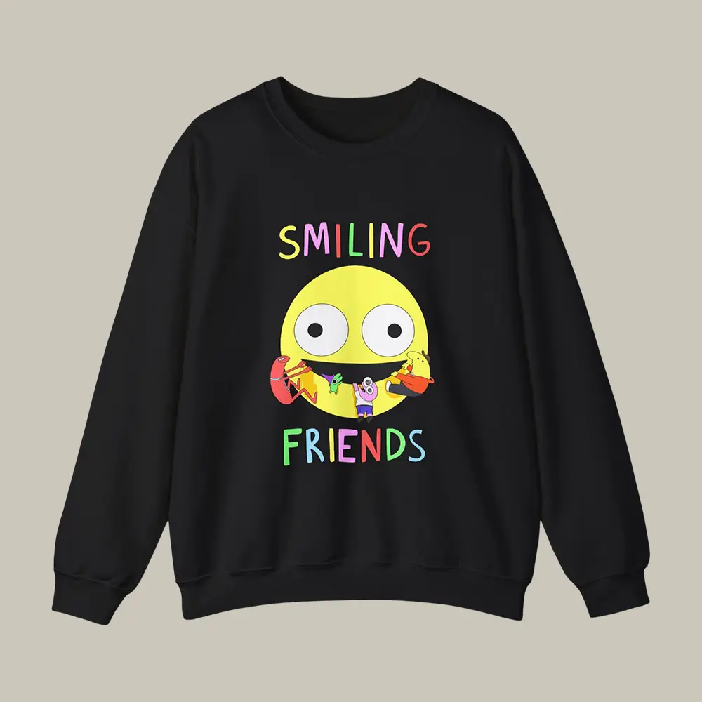 Smiling Friends Sweatshirt Adult Swim Series Smiling Friends Clothing Gift For Her