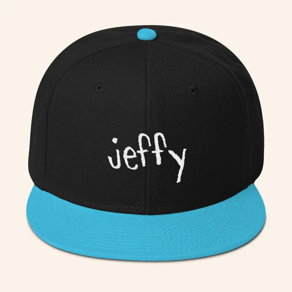 SML Merch Black And Blue Jeffy Snapback Hat Best Gifts For Friends -WearandDecor