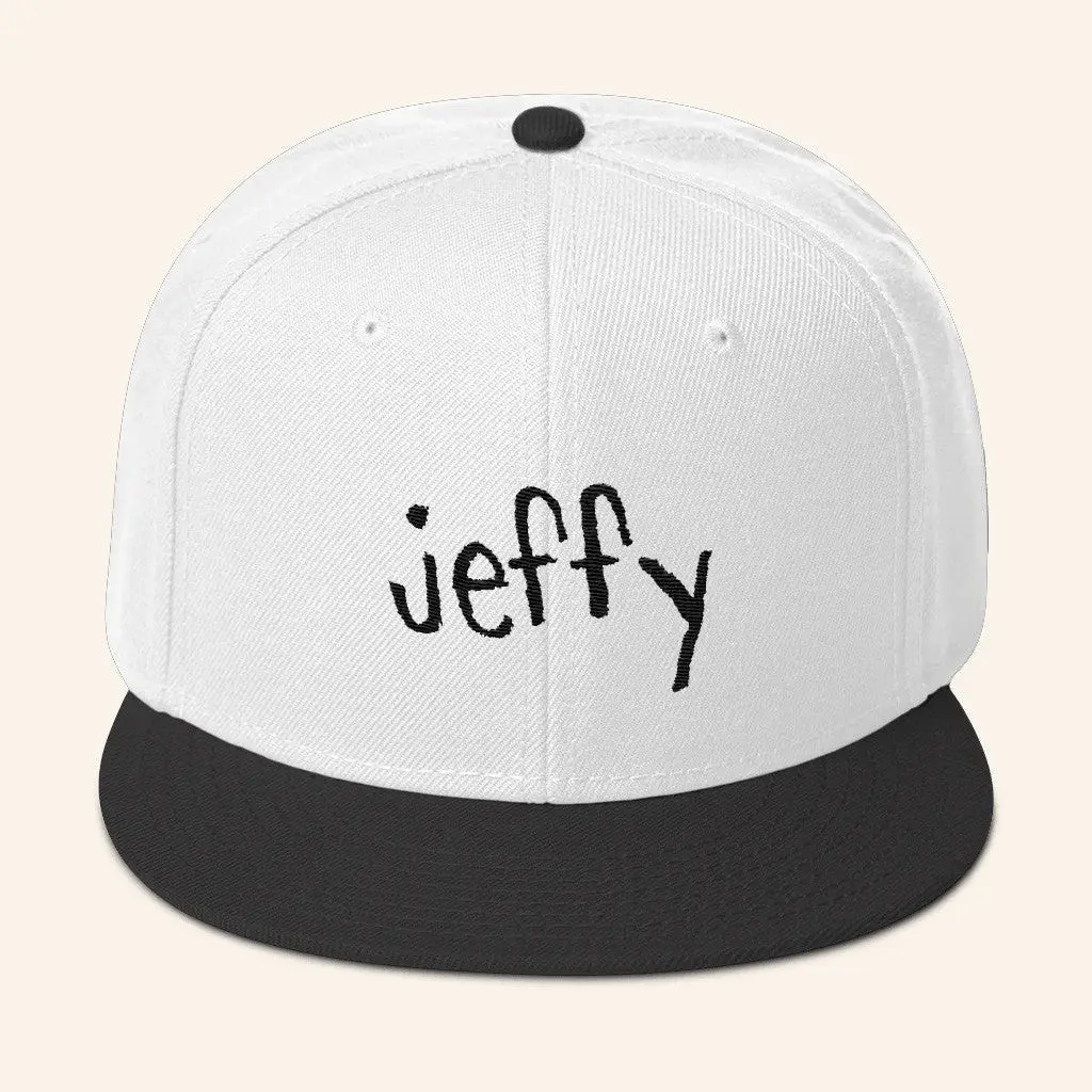SML Merch White And Black Jeffy Snapback Hat Best Gifts For Him -WearandDecor