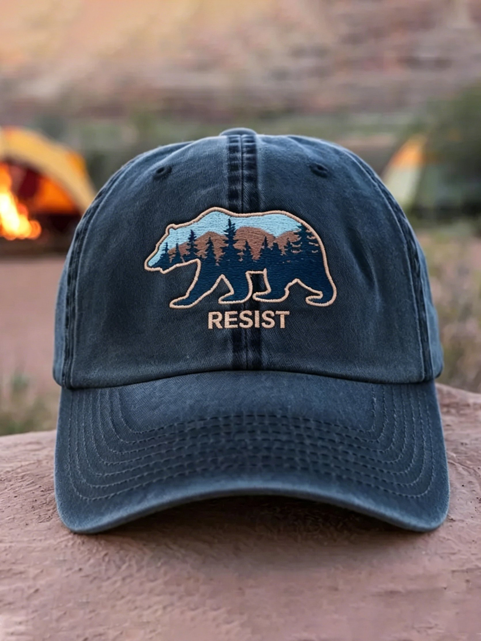 Smokey Bear Resist Hat US Forest Service Dismantled Baseball Cap Gifts For Activists