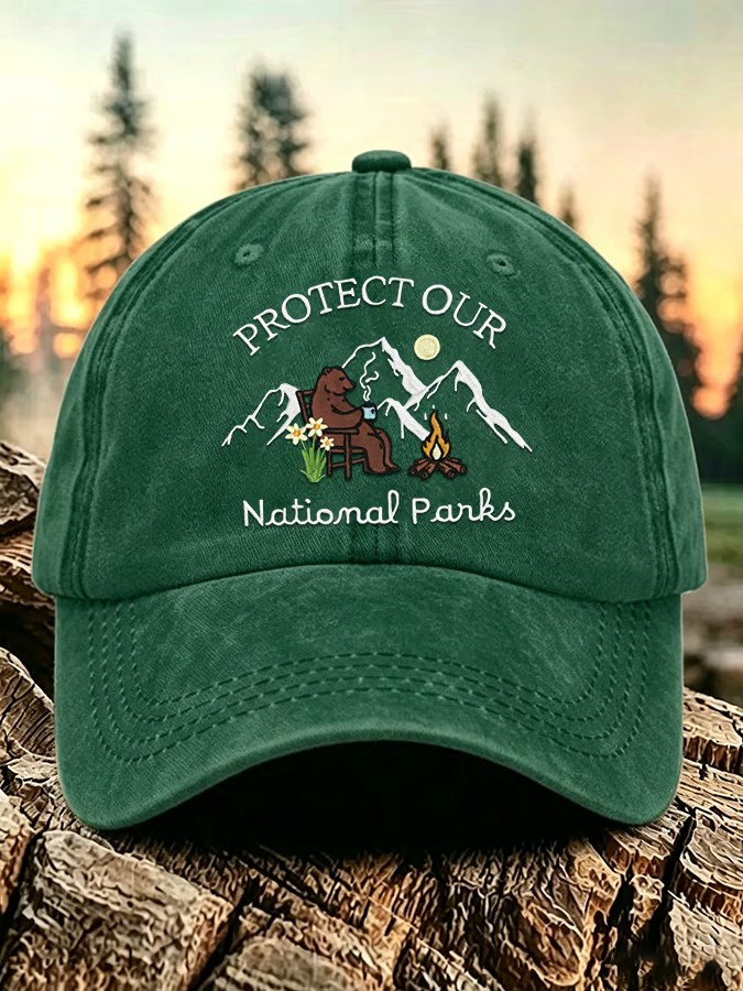 Smokey Bear Resist Protect Our National Parks Hat US Forest Service Cap Gifts For Mom