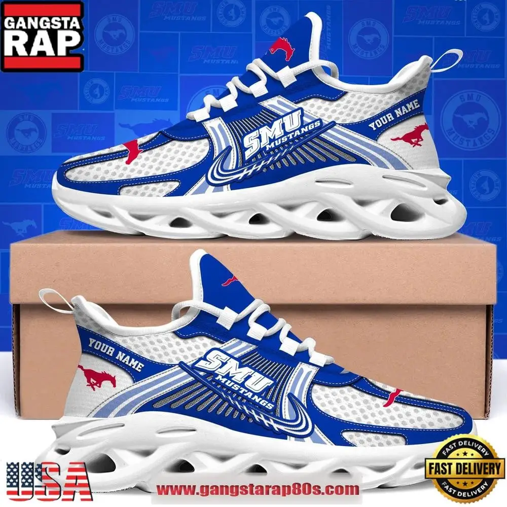 SMU Mustangs Personalized Clunky Sneaker Max Soul Shoes