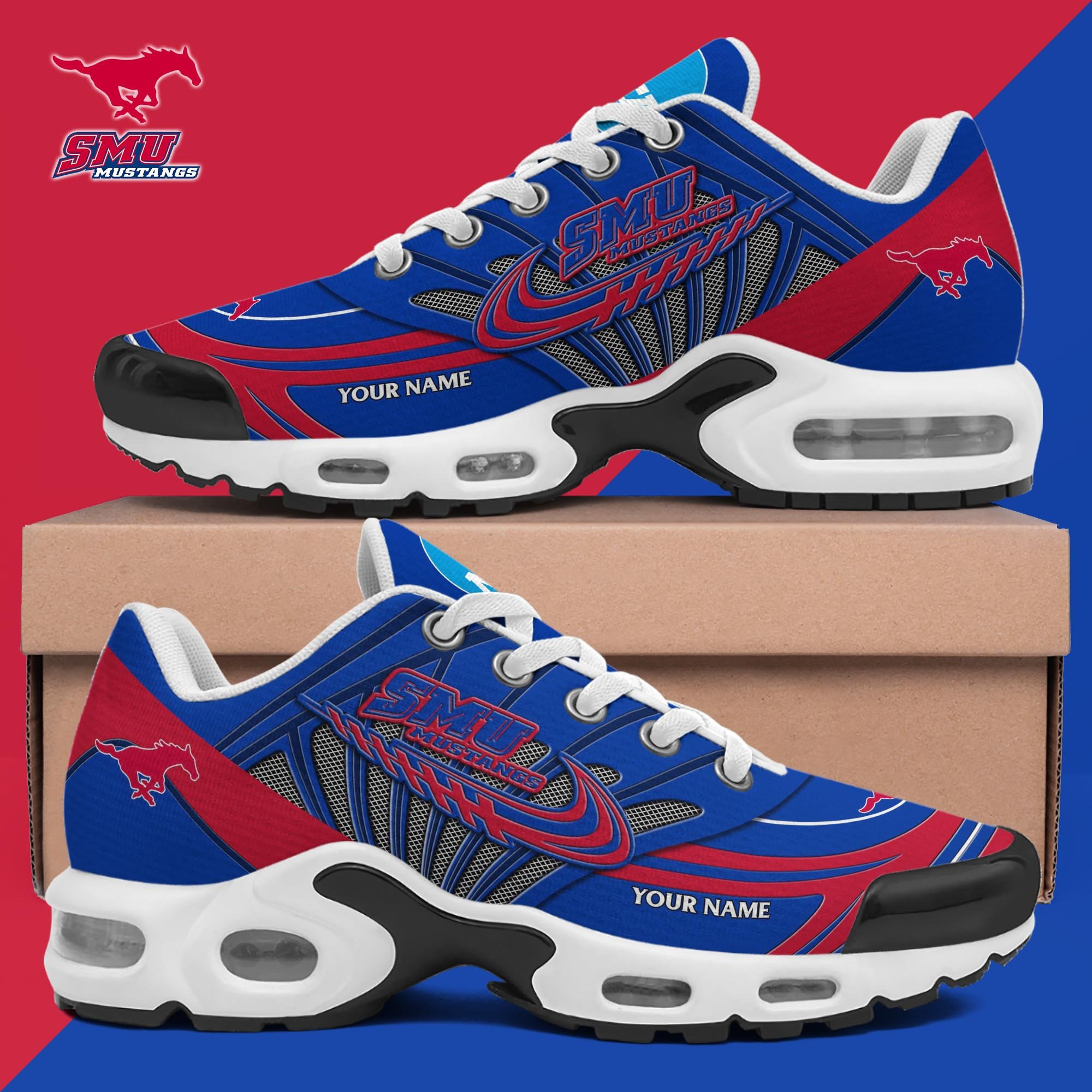 Smu Mustangs Shoes 2026 Version Custom Your Name 594