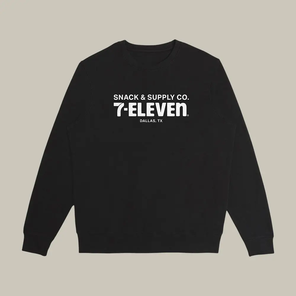 Snack & Supply Co. 7 Eleven Sweatshirt 7 Eleven Birthday Apparel Dallas TX Retro Streetwear Gift For Him